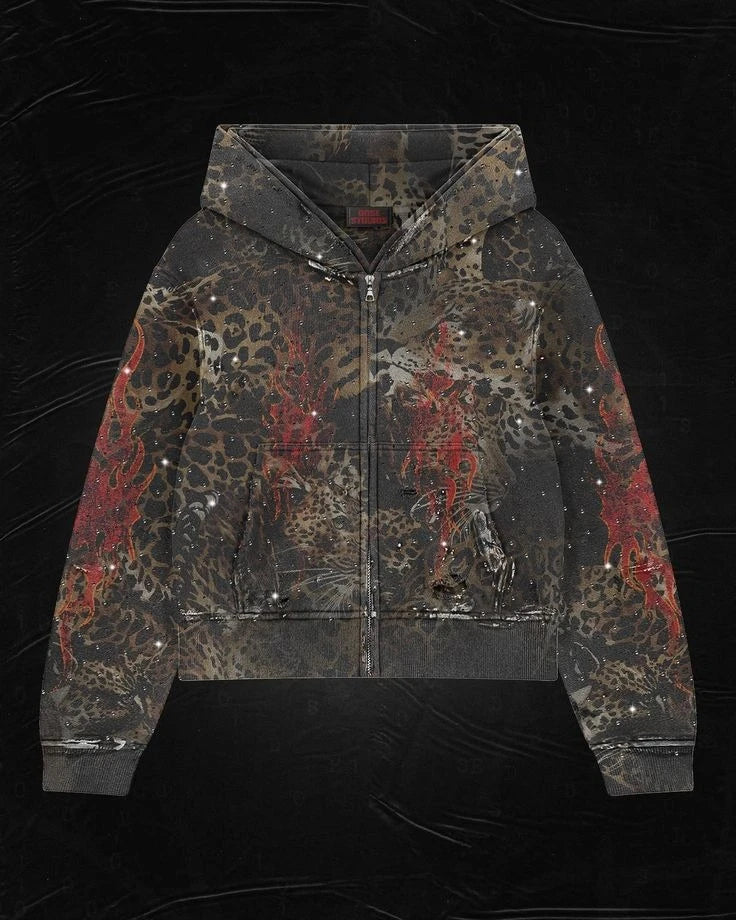 "Leopard Zip Up"